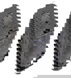 12 STD PLAS WTR MTR BX W/ PLAS RDR